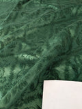 By yard Walled Garden Linen Velvet Gauffrage Renaissance Embossed Velvet Emerald Green MSRP USD 898/Y