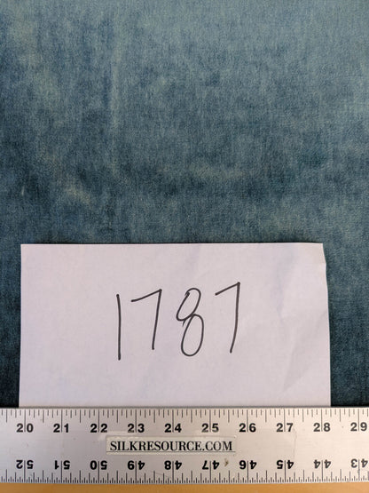 Hedy Silk and Mohair Ultimate Lux Velvet Hollywood Regency in Deep Blue Green Aquamarine MSRP USD $1000 +