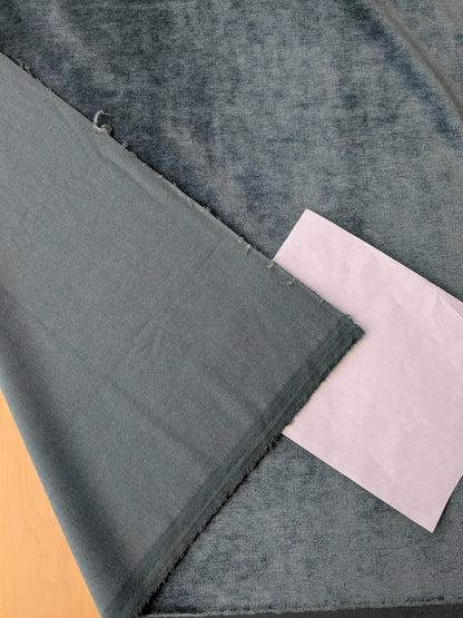 Hedy Silk and Mohair Ultimate Lux Velvet Hollywood Regency in Deep Blue Green Aquamarine MSRP USD $1000 +