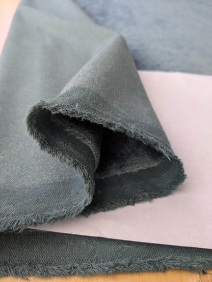 Hedy Silk and Mohair Ultimate Lux Velvet Hollywood Regency in Deep Blue Green Aquamarine MSRP USD $1000 +