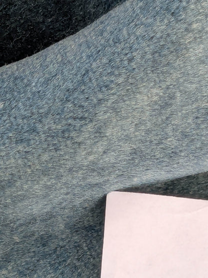 Hedy Silk and Mohair Ultimate Lux Velvet Hollywood Regency in Deep Blue Green Aquamarine MSRP USD $1000 +