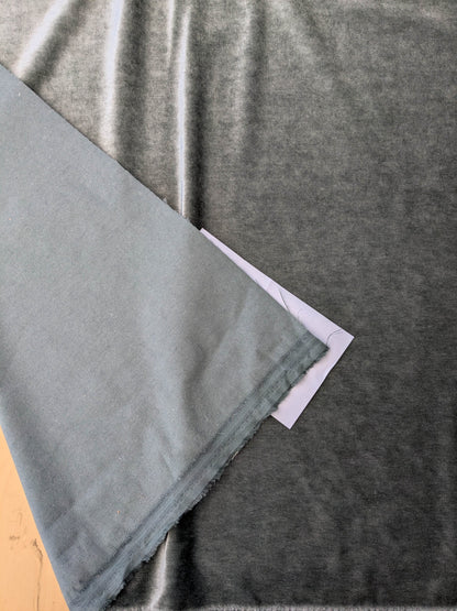 Hedy Silk and Mohair Ultimate Lux Velvet Hollywood Regency in Pale Green Silver Sage Grey MSRP USD 1000+