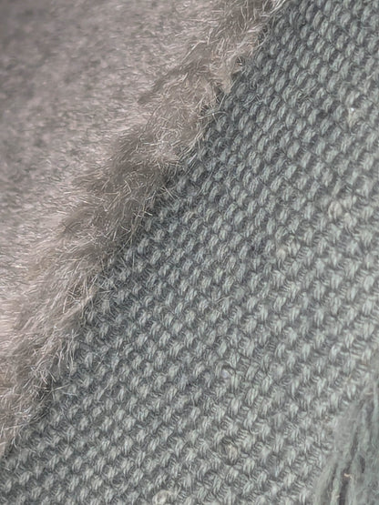Hedy Silk and Mohair Ultimate Lux Velvet Hollywood Regency in Pale Green Silver Sage Grey MSRP USD 1000+