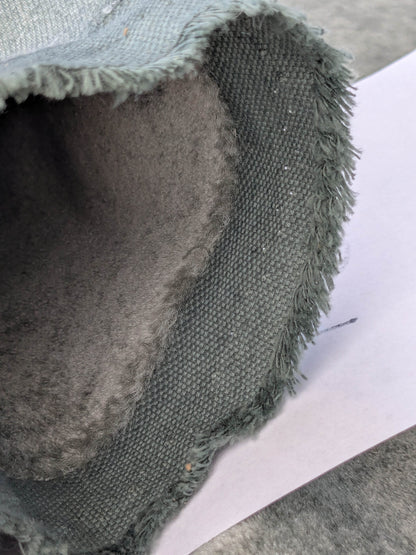 Hedy Silk and Mohair Ultimate Lux Velvet Hollywood Regency in Pale Green Silver Sage Grey MSRP USD 1000+