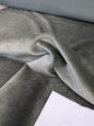 Hedy Silk and Mohair Ultimate Lux Velvet Hollywood Regency in Pale Green Silver Sage Grey MSRP USD 1000+