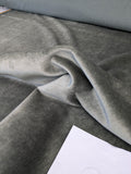Hedy Silk and Mohair Ultimate Lux Velvet Hollywood Regency in Pale Green Silver Sage Grey MSRP USD 1000+
