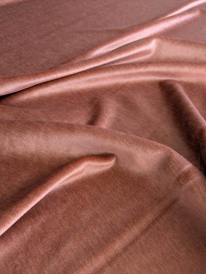 Hedy Silk and Mohair Ultimate Lux Velvet Hollywood Regency in Antique Rose Pink MSRP USD $1000 + USD