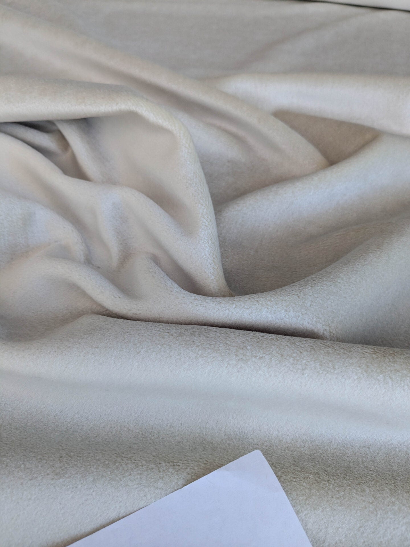 Hedy Silk and Mohair Ultimate Lux Velvet Hollywood Regency in Vanilla White MSRP USD $1000 +