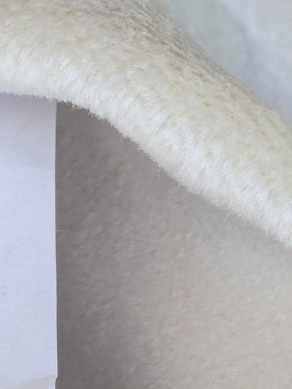 Hedy Silk and Mohair Ultimate Lux Velvet Hollywood Regency in Vanilla White MSRP USD $1000 +