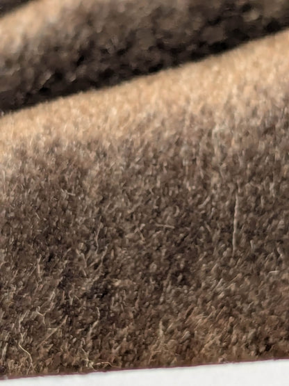 Hedy Silk and Mohair Ultimate Lux Velvet Hollywood Regency in Brown Mushroom MSRP $1000 + USD