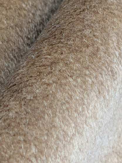 Hedy Silk and Mohair Ultimate Lux Velvet Hollywood Regency in Moleskin Honey MSRP $1000 + USD