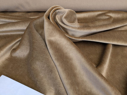 Hedy Silk and Mohair Ultimate Lux Velvet Hollywood Regency in Moleskin Honey MSRP $1000 + USD