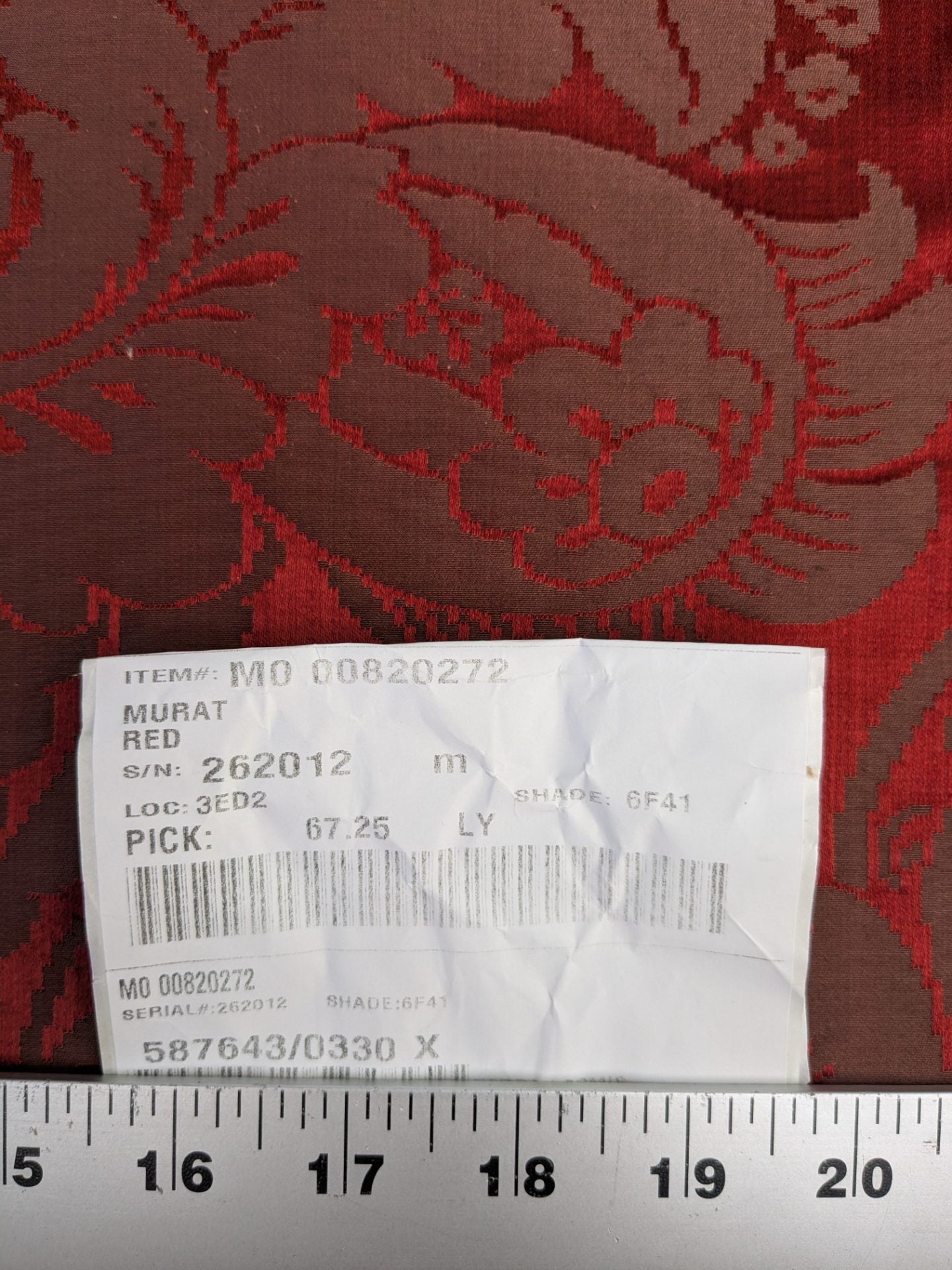 Scalamandre Murat Red Gold Orange Renaissance Old World Weavers Traditional Damask MSRP USD 310/y