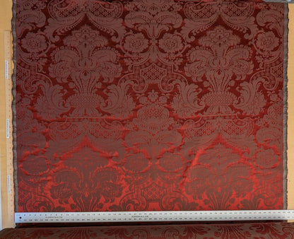 Scalamandre Murat Red Gold Orange Renaissance Old World Weavers Traditional Damask MSRP USD 310/y
