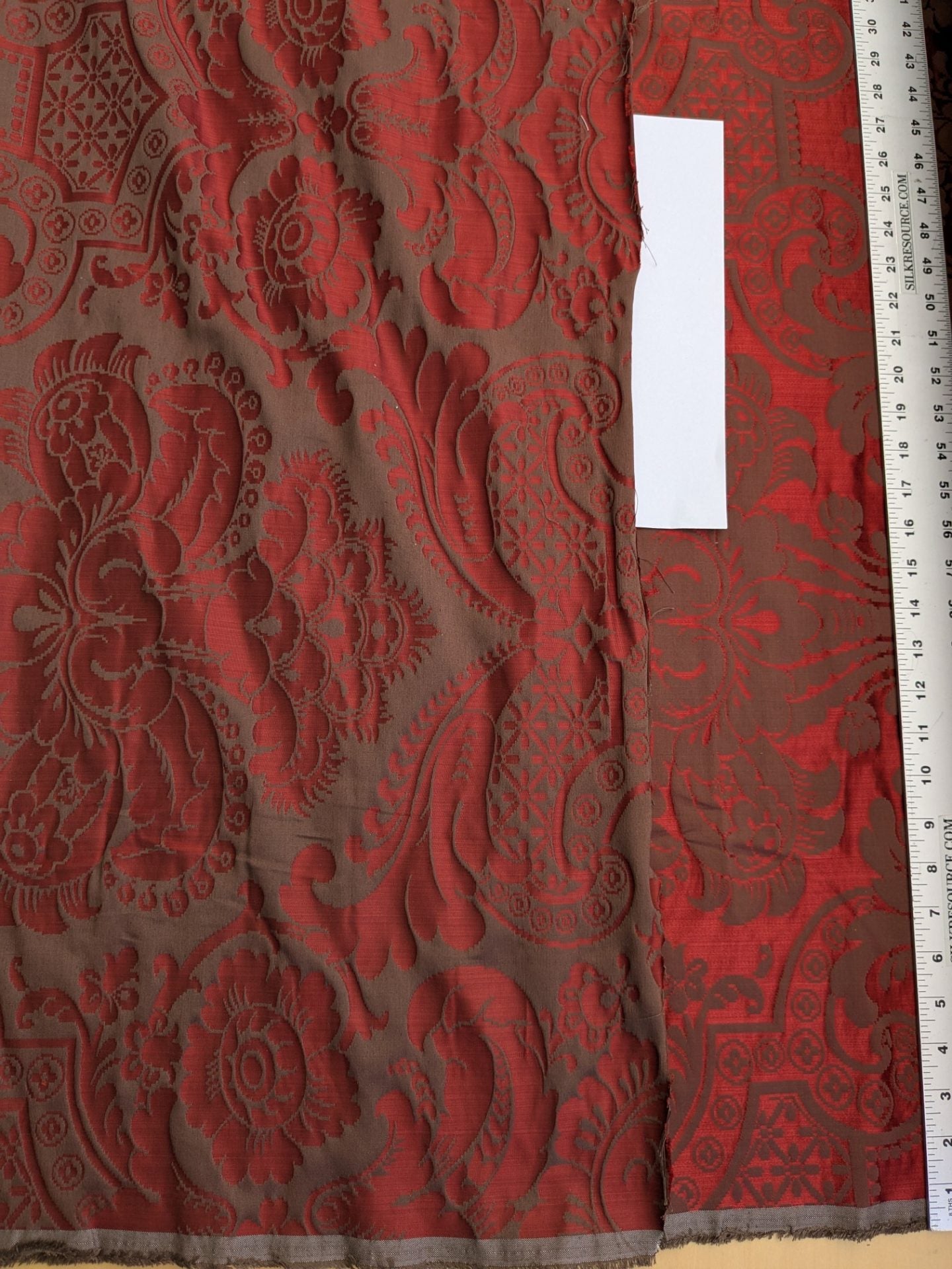 Scalamandre Murat Red Gold Orange Renaissance Old World Weavers Traditional Damask MSRP USD 310/y