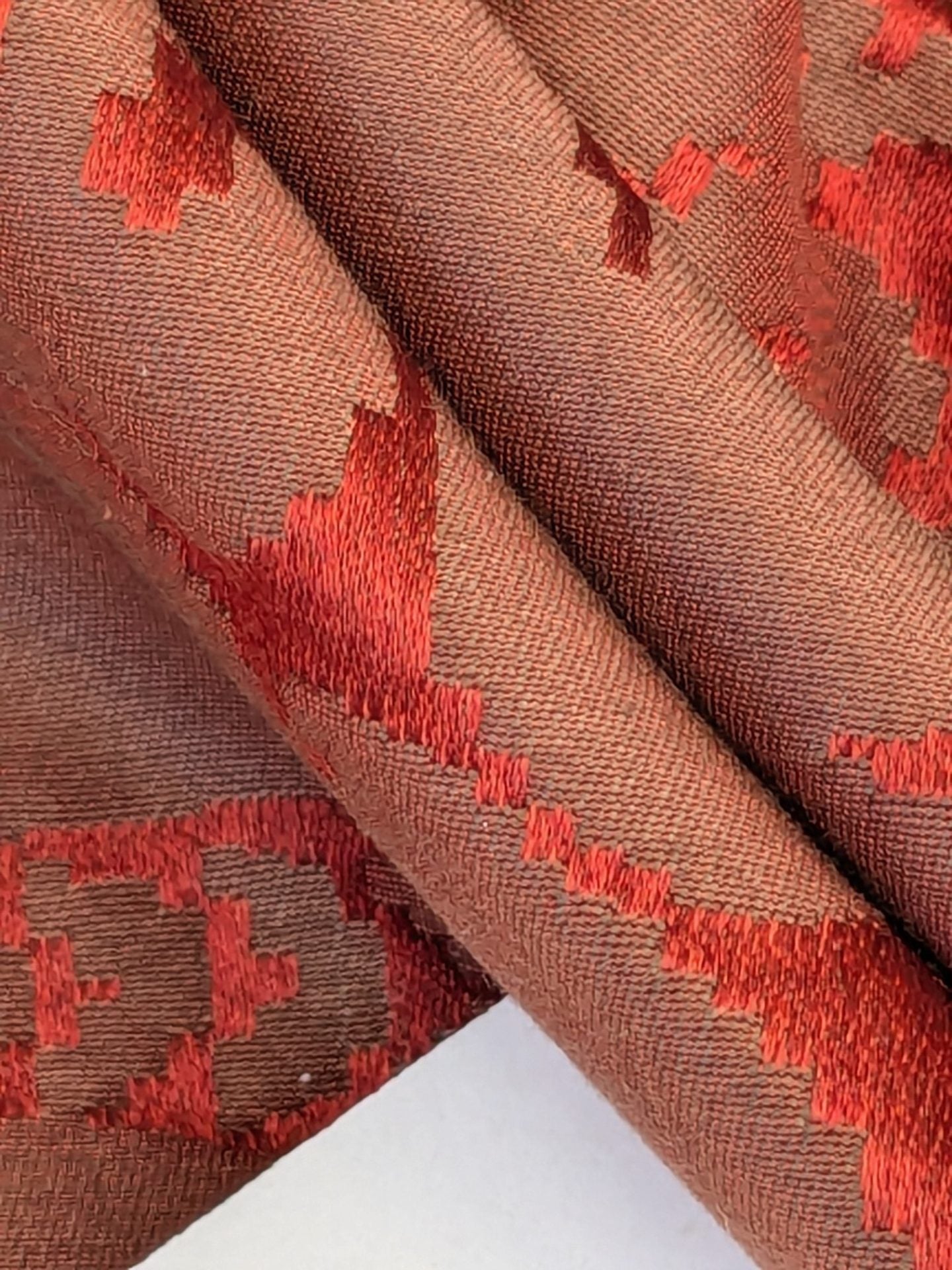 Scalamandre Murat Red Gold Orange Renaissance Old World Weavers Traditional Damask MSRP USD 310/y