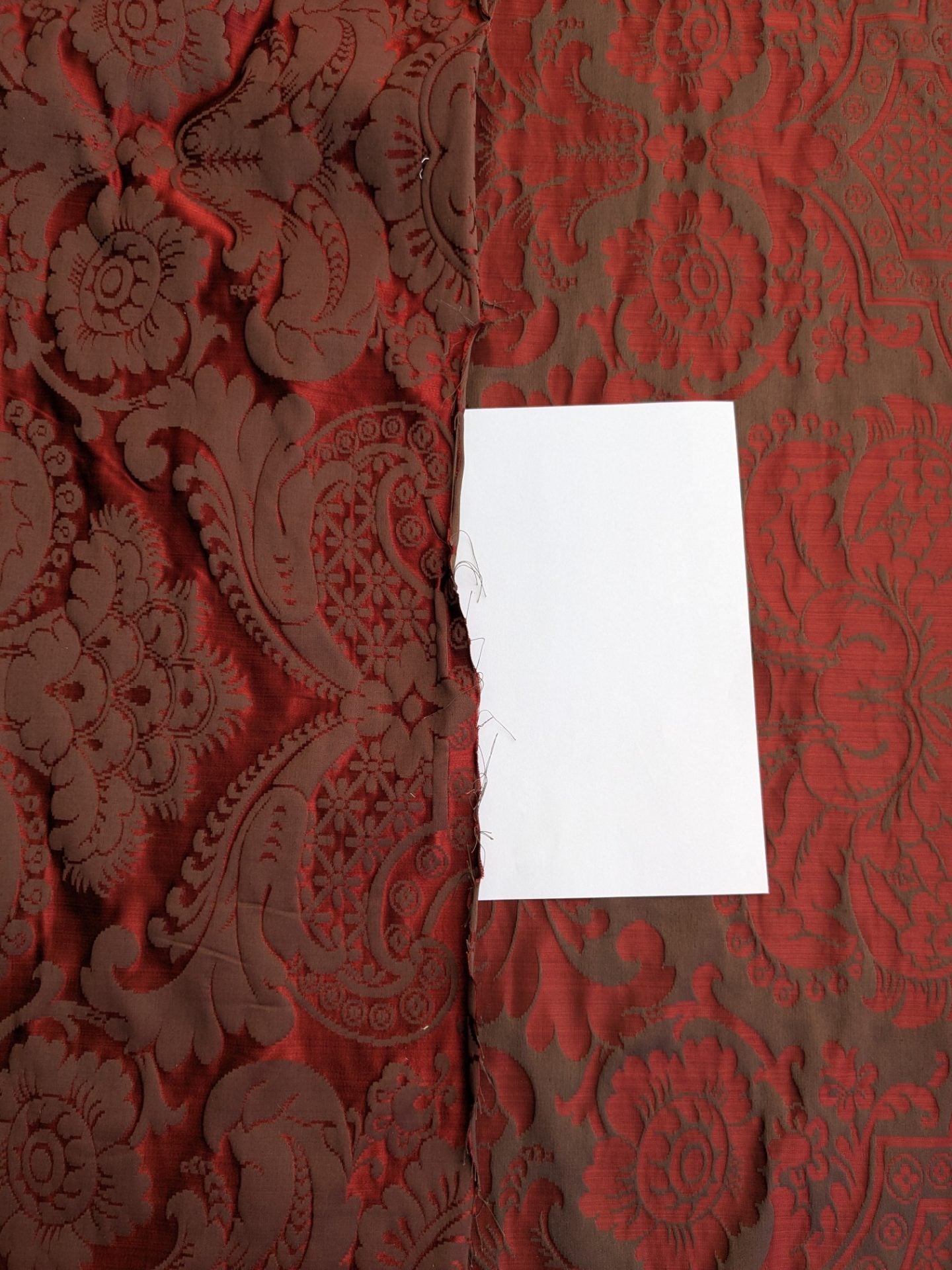 Scalamandre Murat Red Gold Orange Renaissance Old World Weavers Traditional Damask MSRP USD 310/y