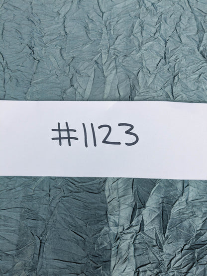 Designer Crinkled Silk Metallic Solid Fabric - Teal Blue - By The Yard