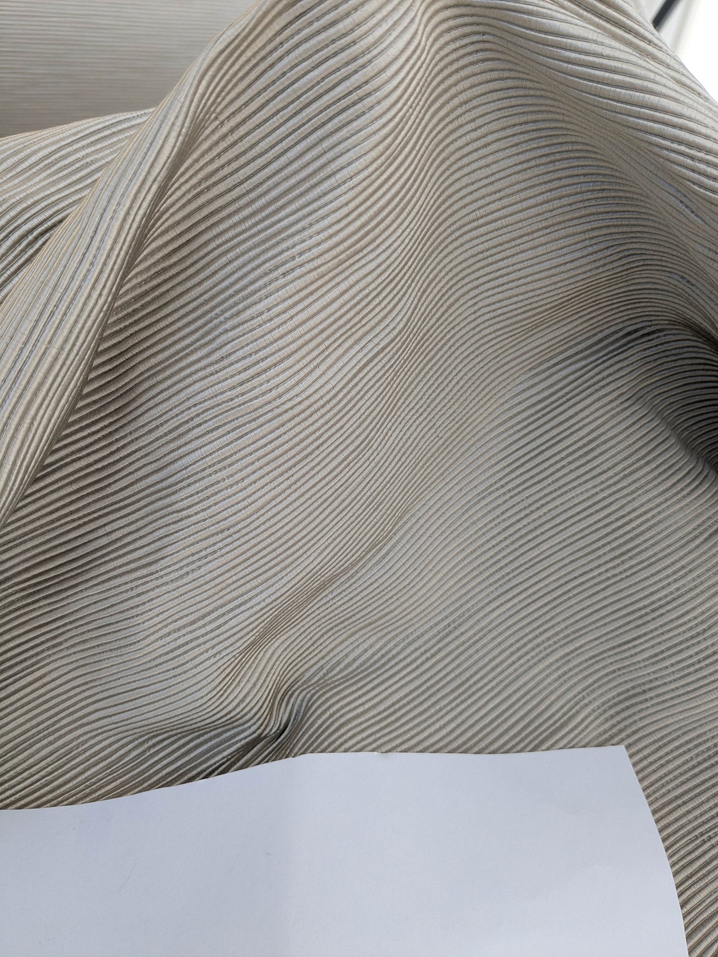 Tapestry Silk Ottoman Wide Ribbed Fabric - Grey - By The Yard