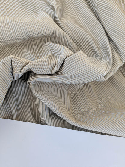 Tapestry Silk Ottoman Wide Ribbed Fabric - Grey - By The Yard