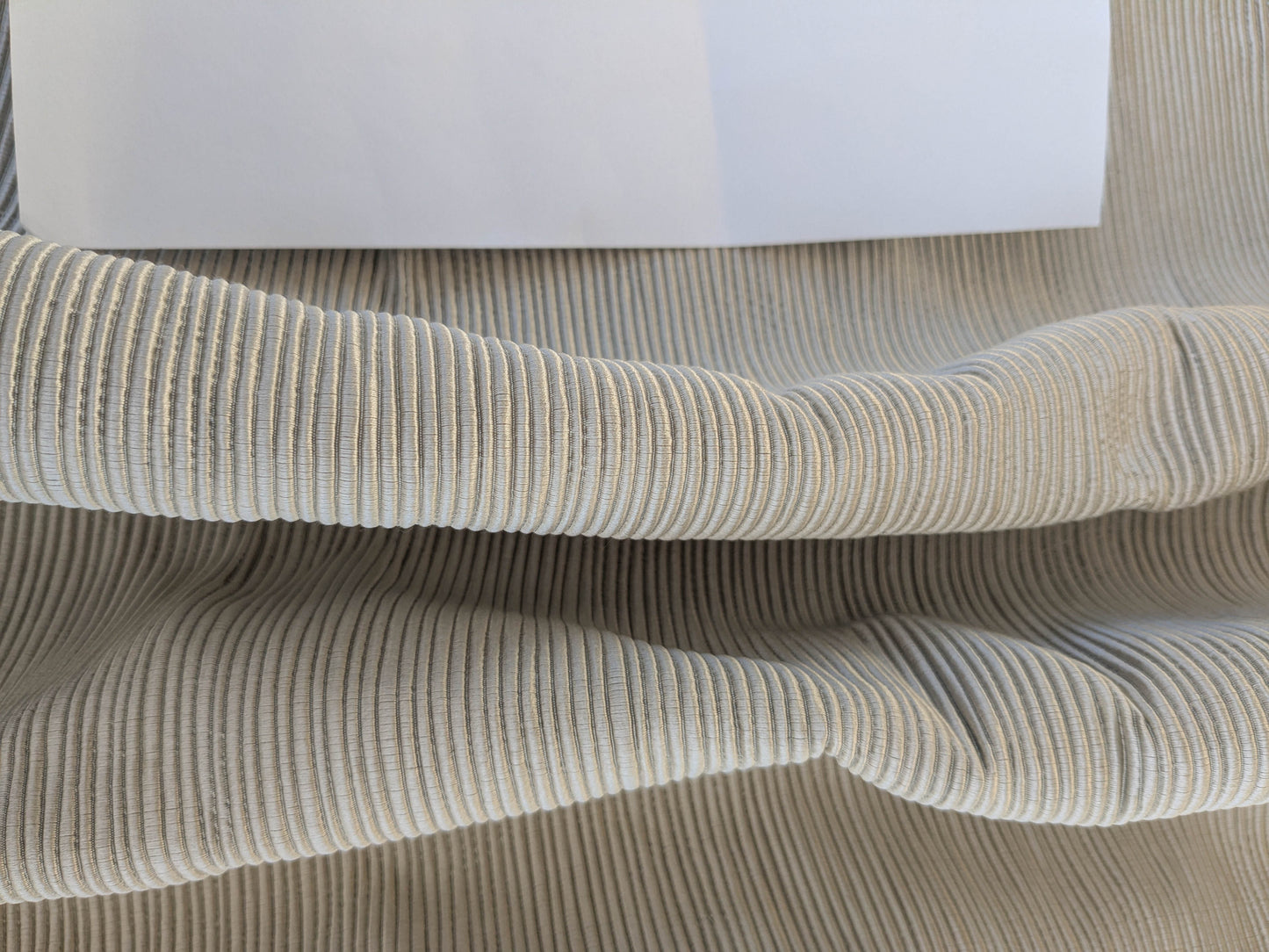 Tapestry Silk Ottoman Wide Ribbed Fabric - Grey - By The Yard