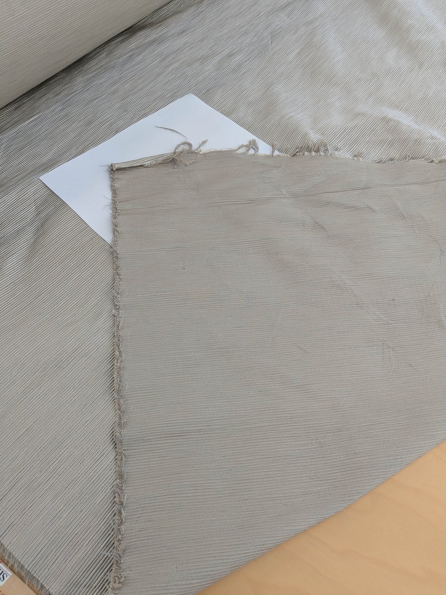 Tapestry Silk Ottoman Wide Ribbed Fabric - Grey - By The Yard