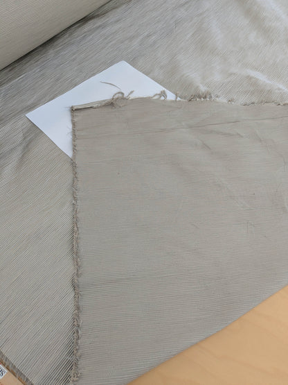 Tapestry Silk Ottoman Wide Ribbed Fabric - Grey - By The Yard