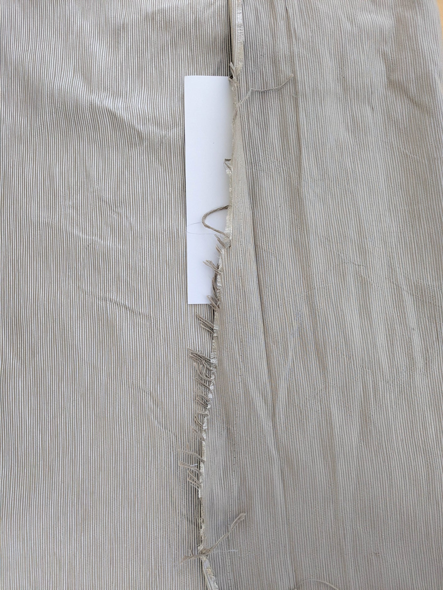 Tapestry Silk Ottoman Wide Ribbed Fabric - Grey - By The Yard