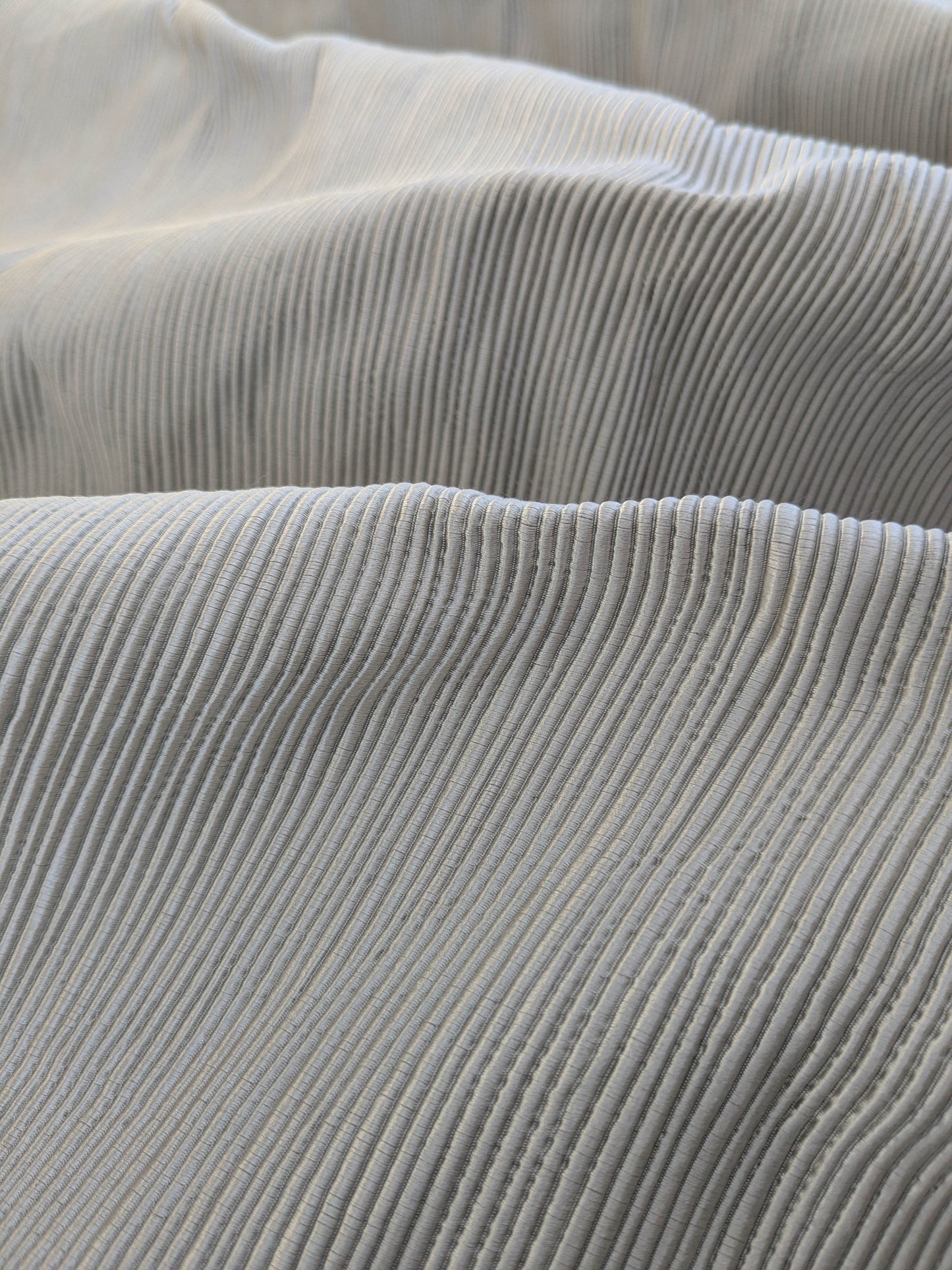 Tapestry Silk Ottoman Wide Ribbed Fabric - Grey - By The Yard