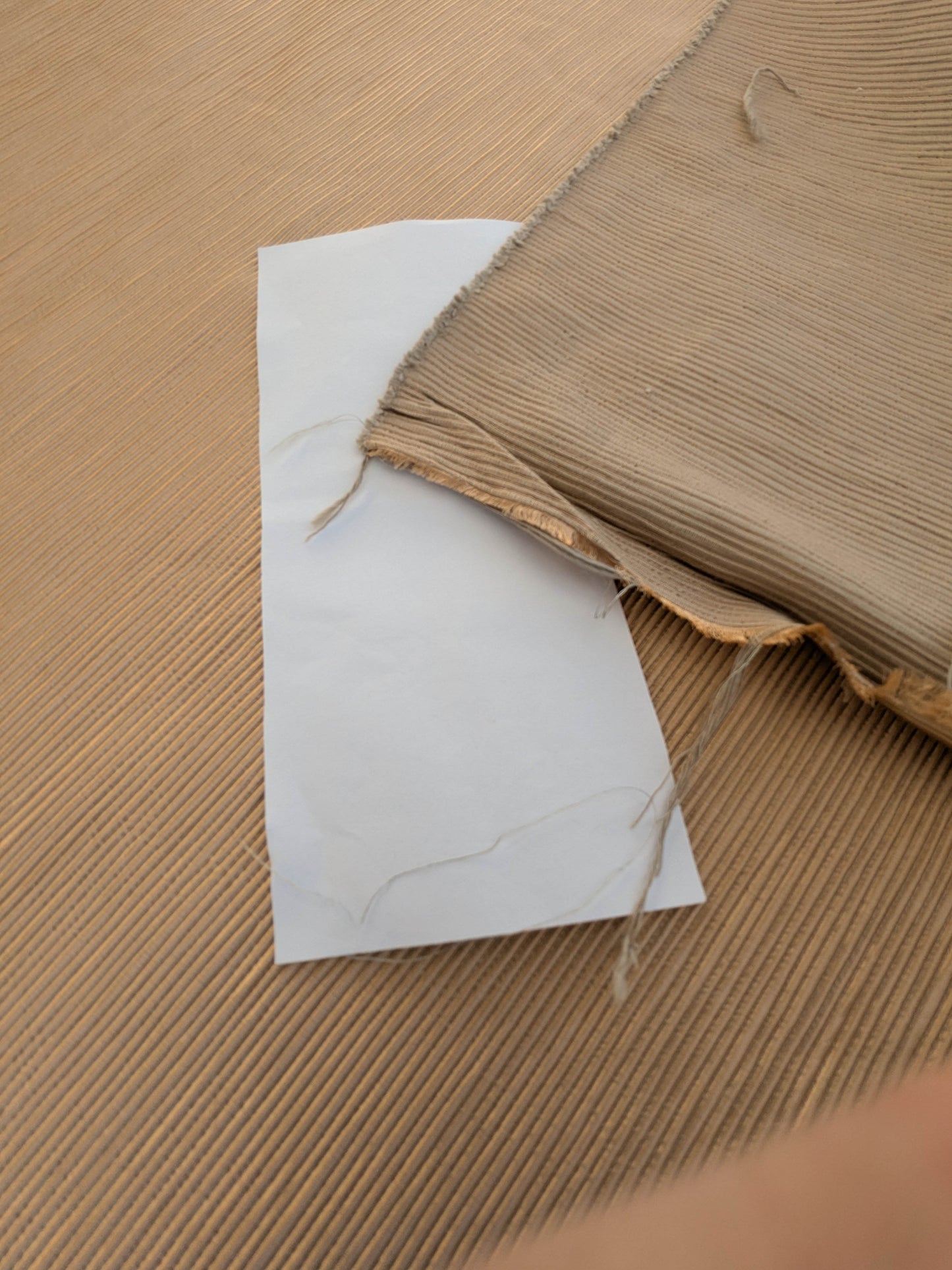 Tapestry Silk Ottoman Almond Wide Ribbed Fabric - Golden -  By The Yard