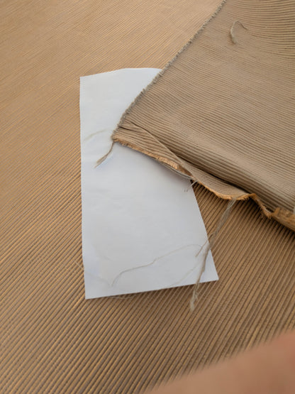 Tapestry Silk Ottoman Almond Wide Ribbed Fabric - Golden -  By The Yard