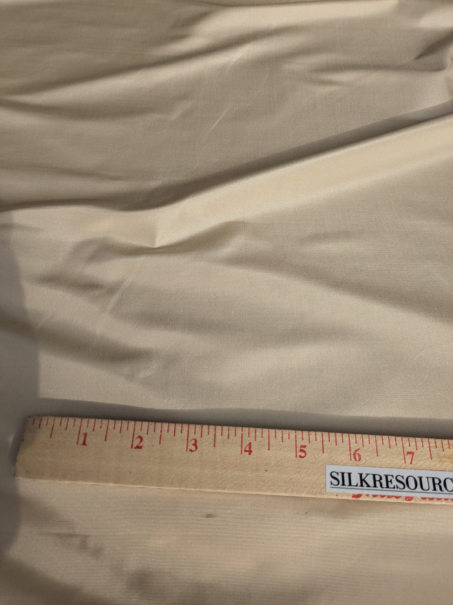 Corringham Beeswax Thick Crisp Silk Faille High End Fabric - Beige - By The Yard
