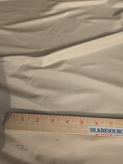 Corringham Beeswax Thick Crisp Silk Faille High End Fabric - Beige - By The Yard