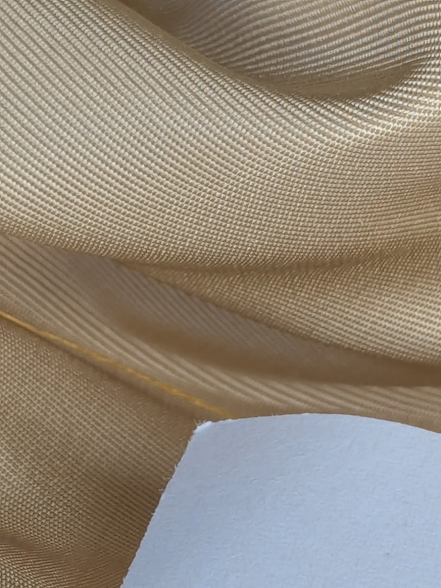 Corringham Beeswax Thick Crisp Silk Faille High End Fabric - Beige - By The Yard
