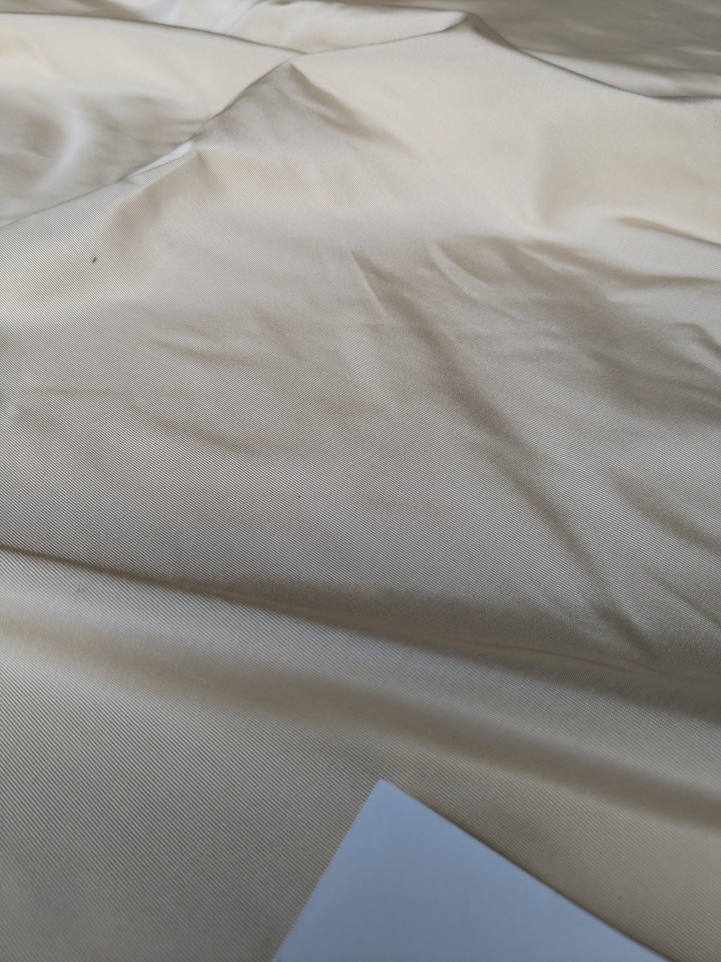 Corringham Beeswax Thick Crisp Silk Faille High End Fabric - Beige - By The Yard