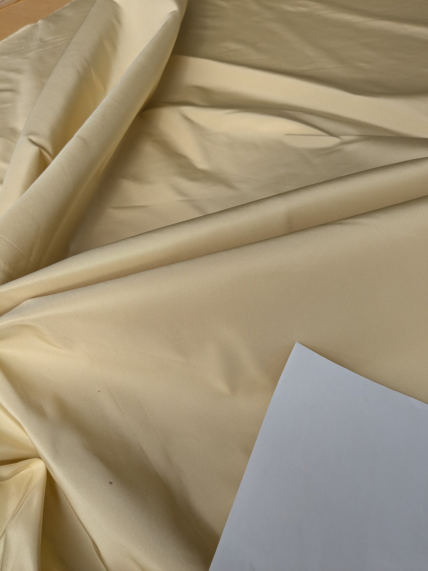 Corringham Soft Primrose Thick Crisp Silk Faille High End Fabric - Ivory - By The Yard