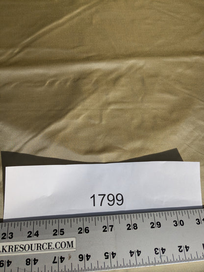 Corringham Foggy Green Thick Crisp Silk Faille High End Fabric - Green - By The Yard