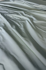 Corringham Foggy Green Thick Crisp Silk Faille High End Fabric - Green - By The Yard