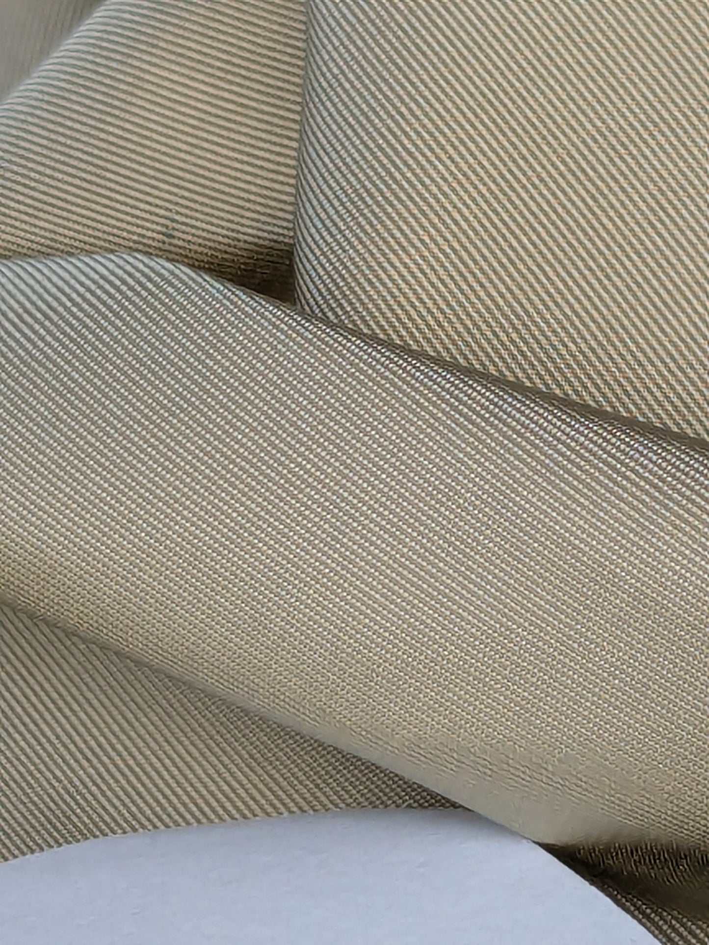 Corringham Foggy Green Thick Crisp Silk Faille High End Fabric - Green - By The Yard