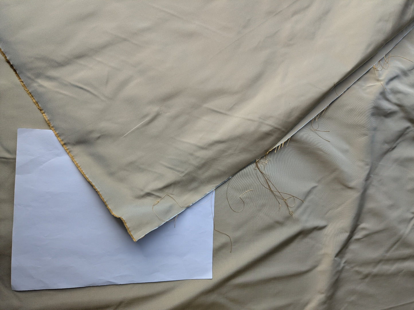 Corringham Foggy Green Thick Crisp Silk Faille High End Fabric - Green - By The Yard