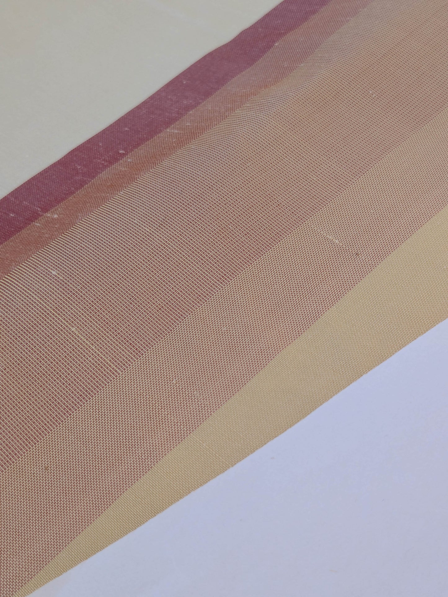 Scalamandre  Mardi Gras Ii Multi Rainbow Stripe Silk Taffeta Pink Green Purple Beige Ombre MSRP USD 180/Y