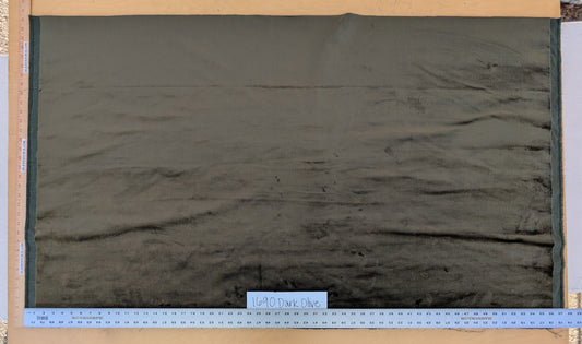 King's Silk Velvet Dark Olive Green Radiance Highest Quality Heavy 39,000+ martindale MSRP USD 728/Yard