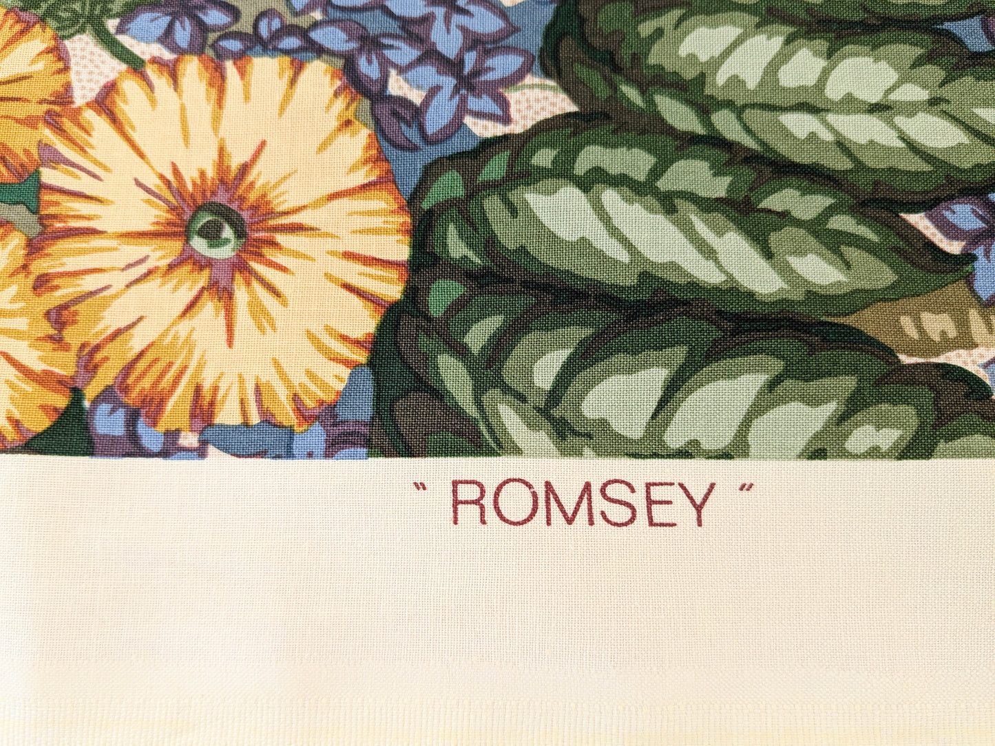 Scalamandre Old World Weavers Romsey Multi/ Creme  Cotton Floral Print Fabric - White - By The Yard