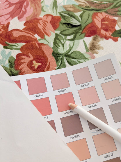 Historical Bella Flora Tropical Floral Chintz Linen Cotton Print Fabric- Pink on White - By The Yard