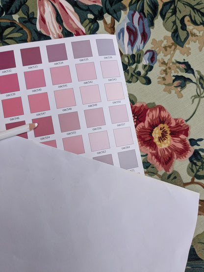 Historical Bella Flora Tropical Floral Chintz Linen Cotton Print Fabric- Pink on Green - By The Yard