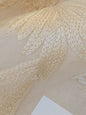 Dauphine Hand Embroidery Linen Cotton Crewel Bone China - White Cream - By The Yard