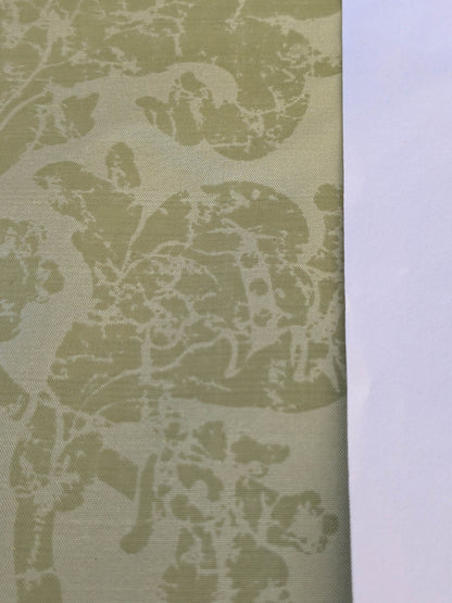 Windsor Castle Renaissance Resist Print Silk Damask - Light Green - By The Yard