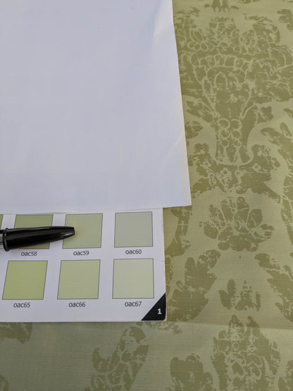 Windsor Castle Renaissance Resist Print Silk Damask - Light Green - By The Yard