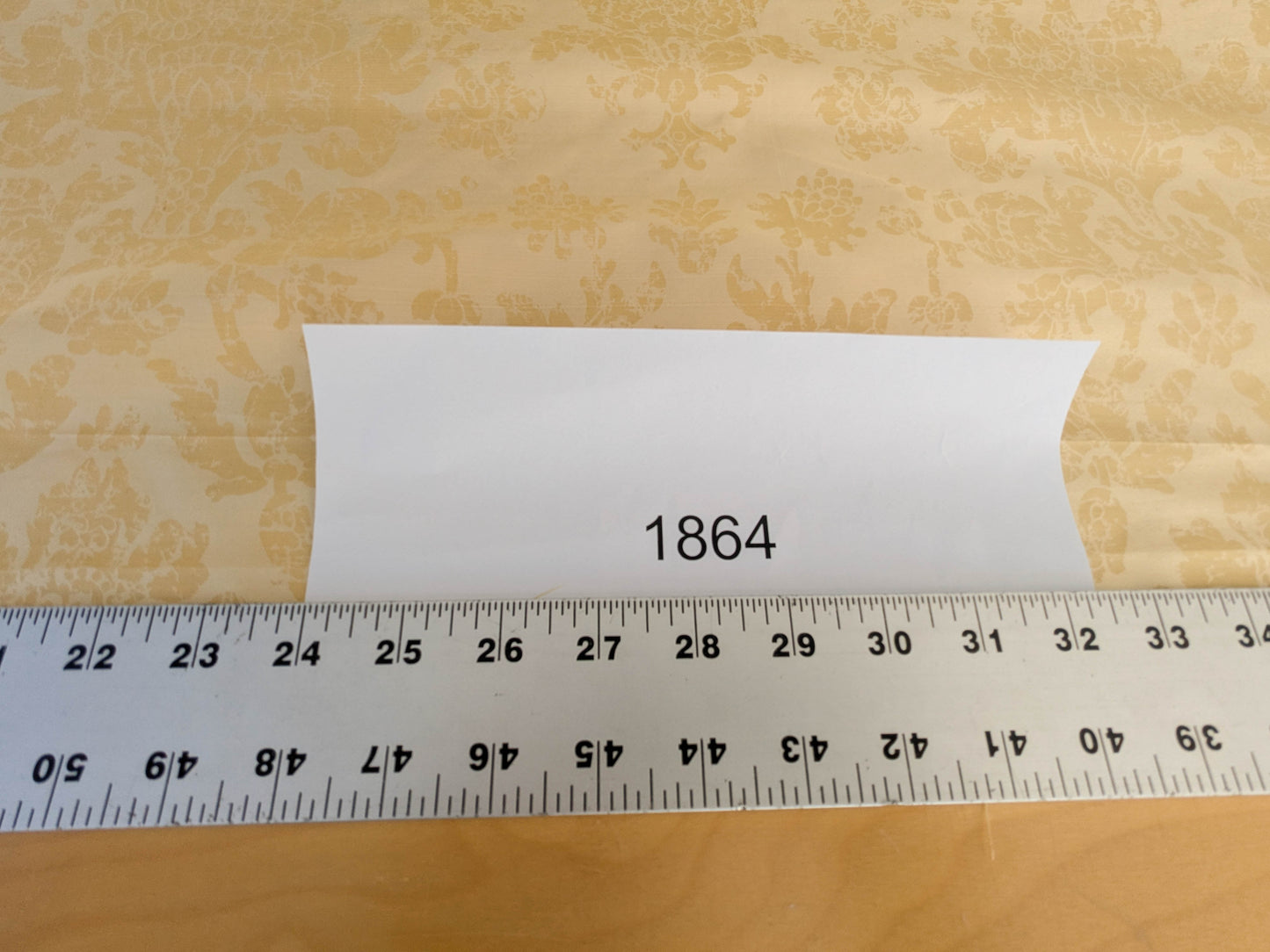 Windsor Castle Renaissance Resist Print Silk Damask - Sun Yellow - By The Yard