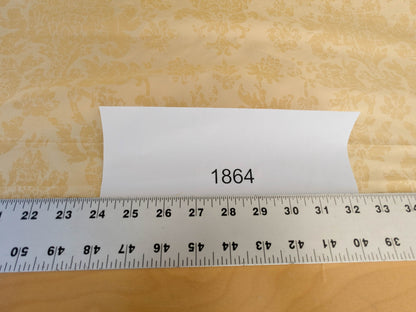 Windsor Castle Renaissance Resist Print Silk Damask - Sun Yellow - By The Yard